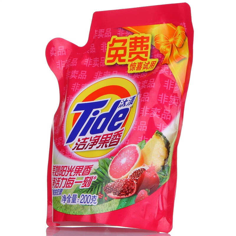 汰渍(tide)洁净果香洗衣液200g