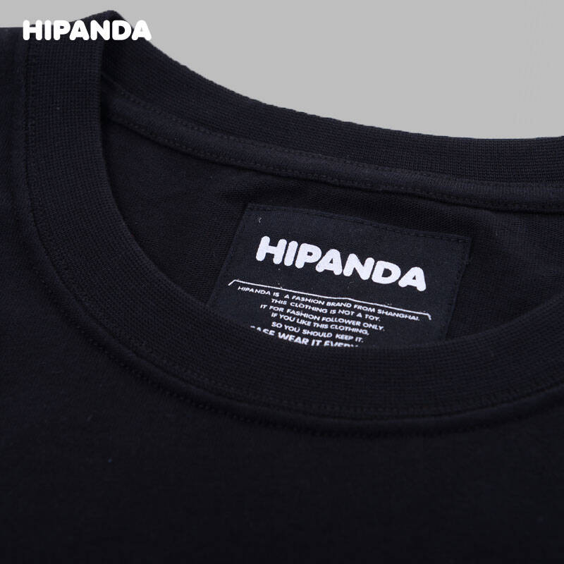 hipanda熊猫 男士t恤短袖t恤男短袖 原创设计潮牌 迷彩熊猫t恤短袖
