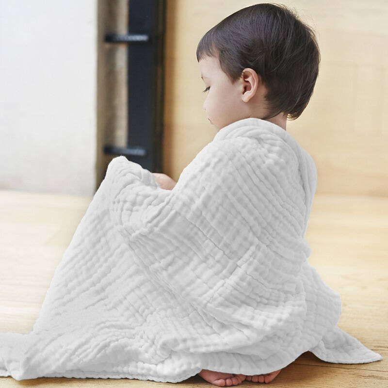 三利 纯棉纱布 a类标准 婴儿浴巾 柔软舒适毛巾被 吸湿透气裹巾抱被