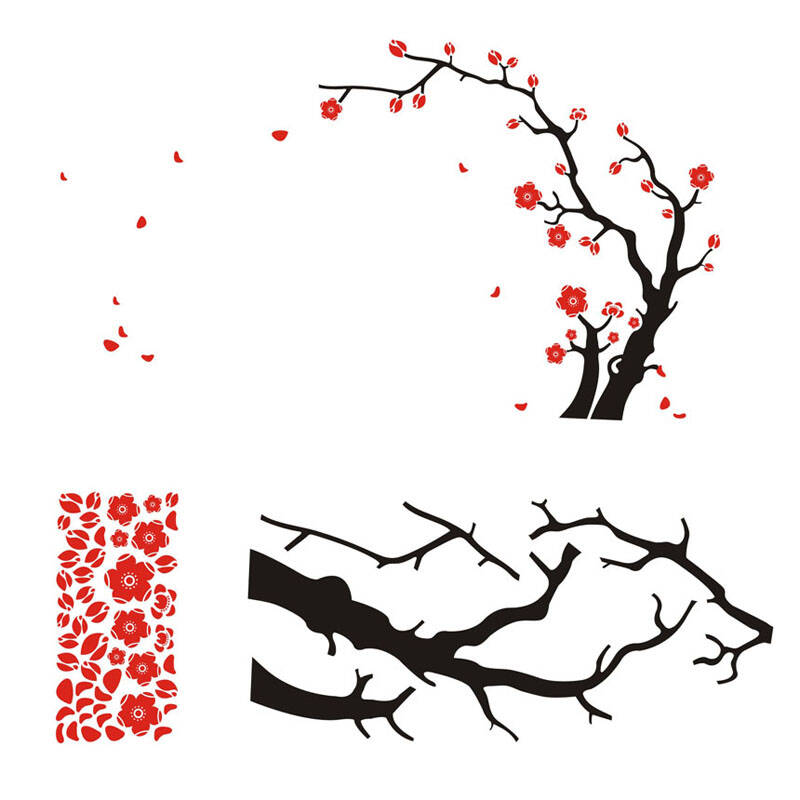 彩色纸团贴画梅花 彩色纸团贴画梅花