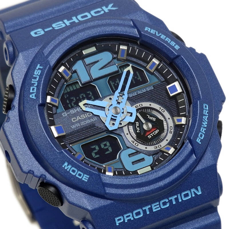 卡西欧(casio)手表 g-shock系列大表盘清新蓝运动男表