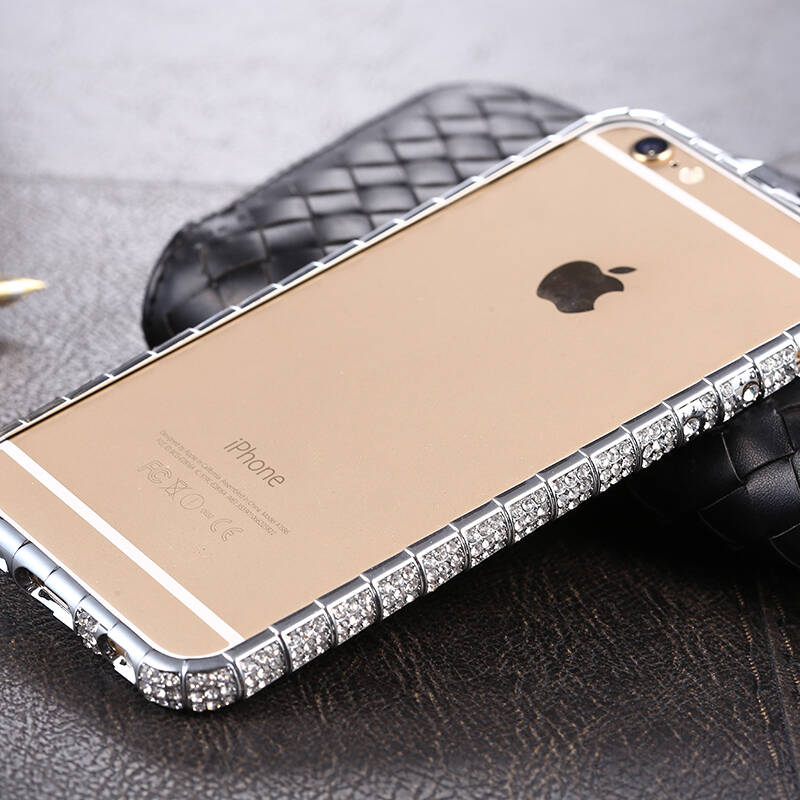法威仕 满钻蛇扣手机套金属边框水晶钻保护套外壳 适用于苹果5/5s手机