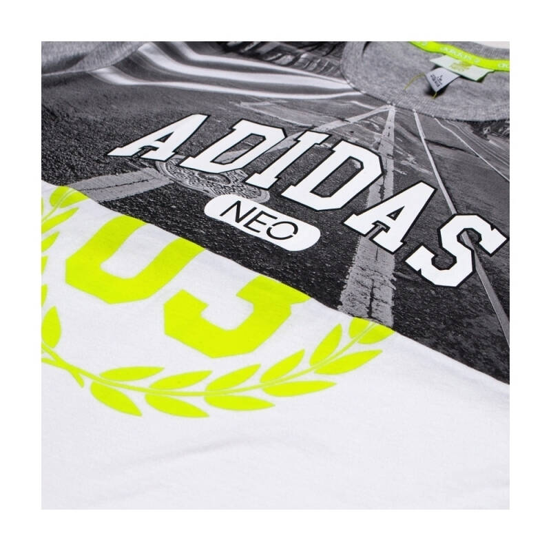 adidas 阿迪达斯 neo 男子 短袖上衣 中麻灰 ab3475 如图 l