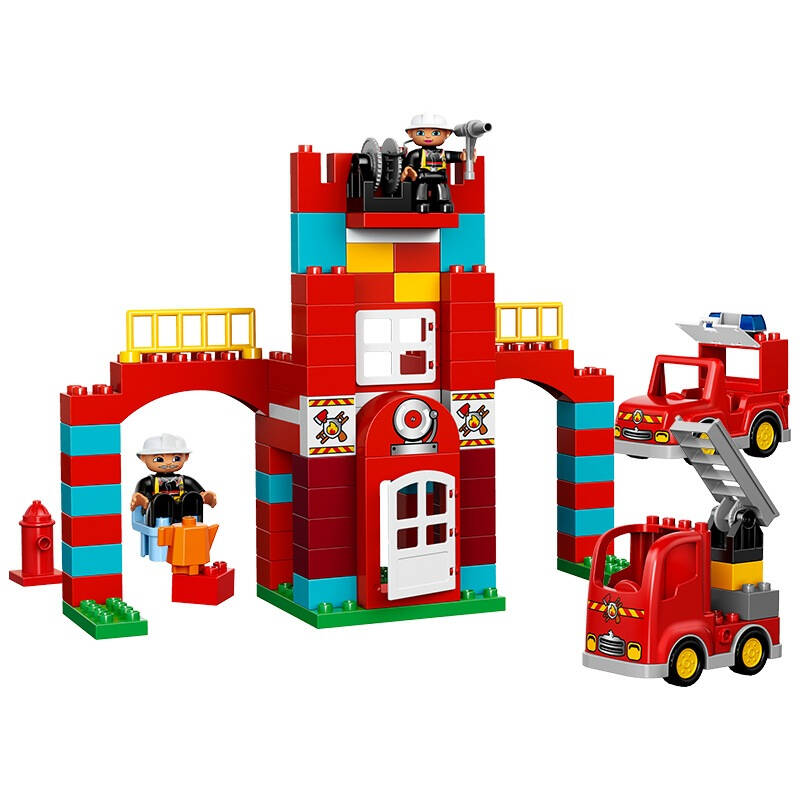 【京东超市】乐高 (lego) duplo 得宝消防安全系列 消防局 10593 积木