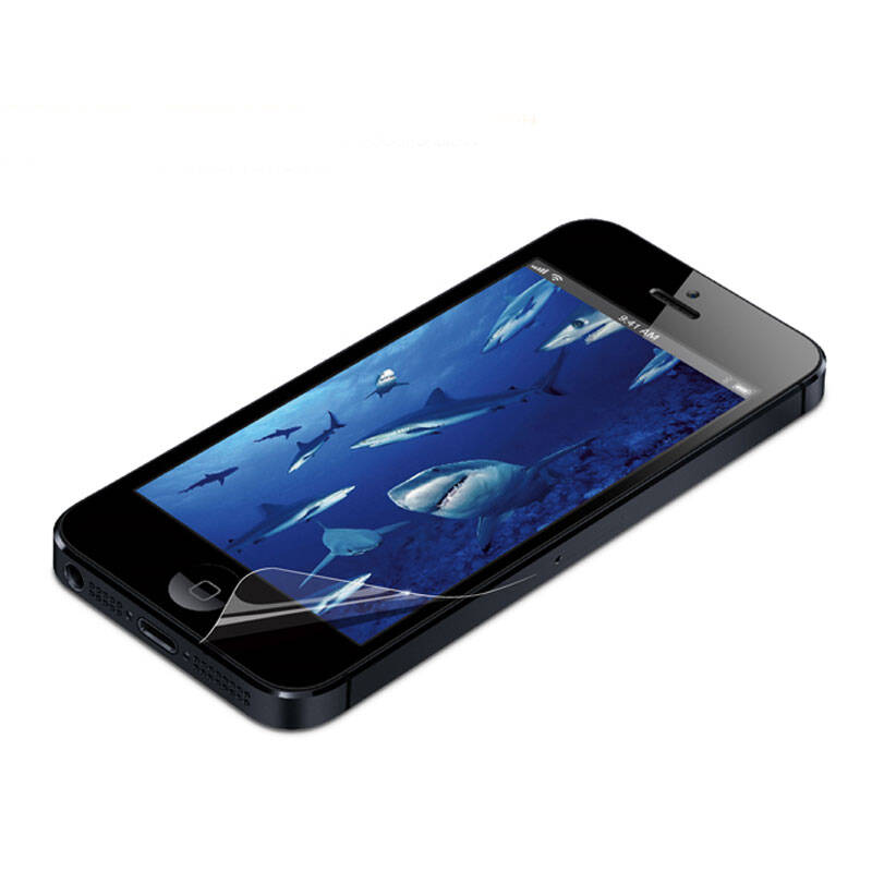 qic苹果iphone5/5s手机保护膜 高透玻璃膜屏幕保护膜全屏手机玻璃膜