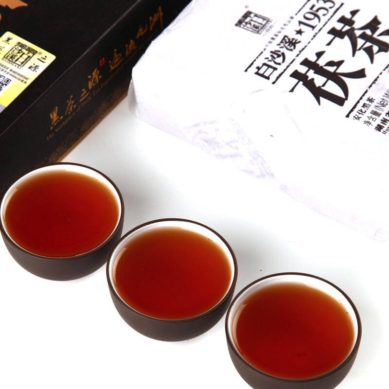 【京东超市】白沙溪 茶叶 安化黑茶 御品茯砖茯茶金花茯砖茶 318g