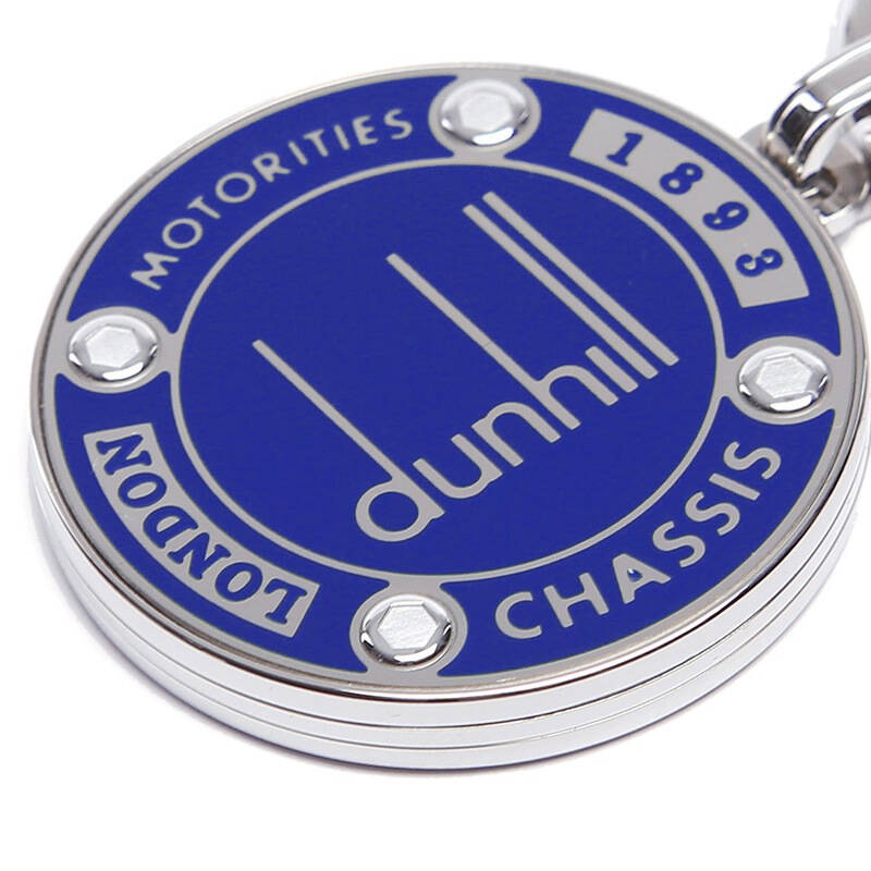 dunhill 登喜路 男士蓝银金属钥匙扣 jnw0812k k