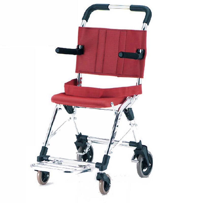 日本松永轮椅便携飞机火车旅行轮椅折叠车轻便老人轮椅 mv-2