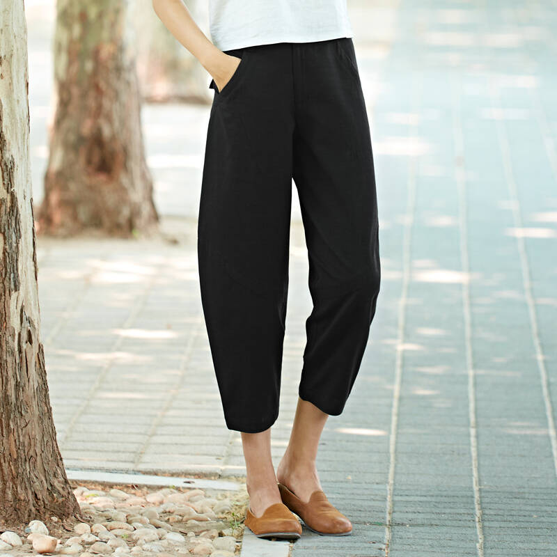 休闲宽松裤子女