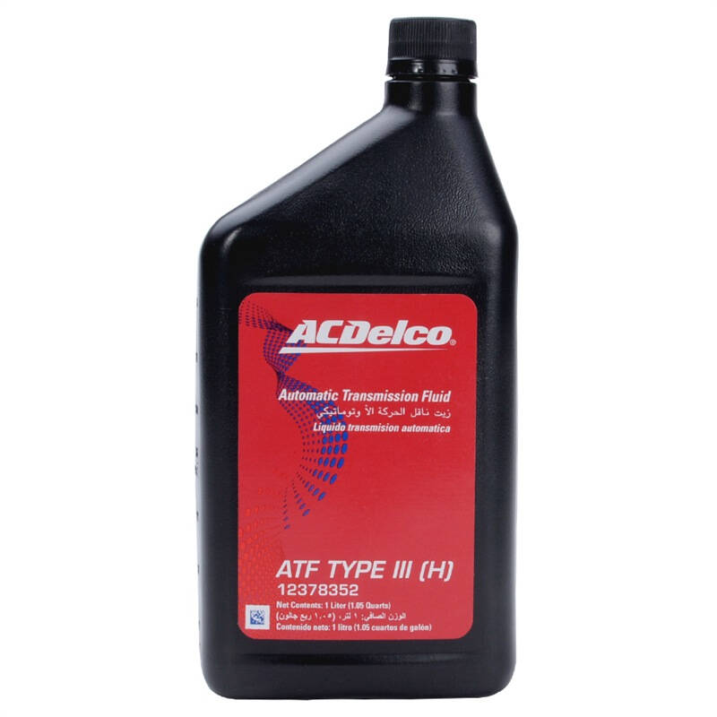 ac德科(acdelco)自动挡变速箱油/波箱油 atf iii 12378352 1升装 美国