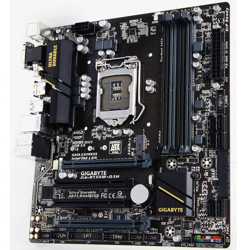 技嘉(gigabyte)b150m-d3h主板 (intel b150/lga 1151)