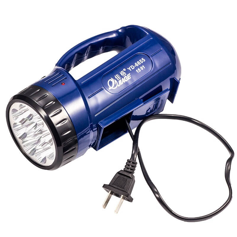 佳格led强光探照灯户外手提充电式手电筒防水远射 yd6655
