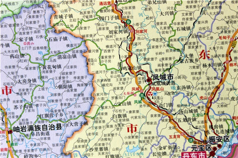2016年 辽宁省地图 可贴墙地图 分省行政交通物流水系图片