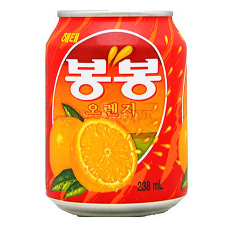 韩国进口 海太橙汁238ml 带橙肉 韩国畅销饮料