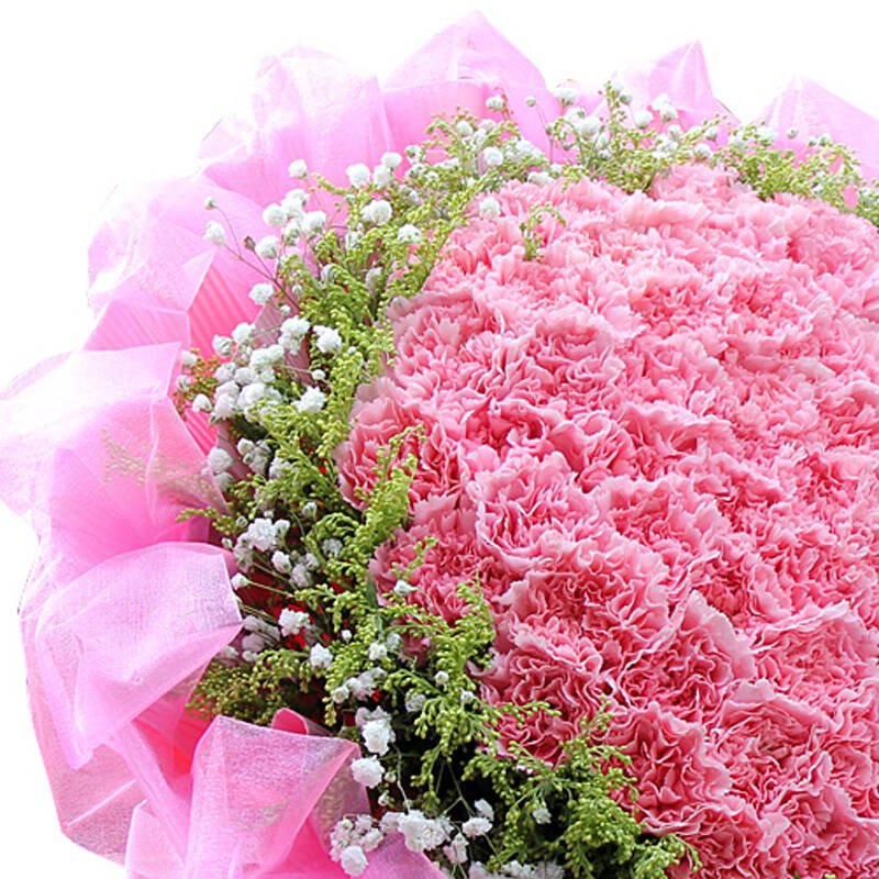 母亲节鲜花 生日礼物 鲜花快递 康乃馨礼盒 康乃馨花束 送妈妈鲜花 99