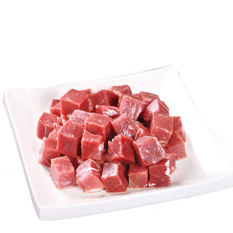 [科尔沁]内蒙牛肉 鲜肉 冷鲜牛肉丁 净含量500g