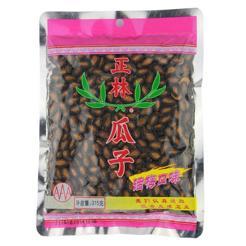 自营 正林话梅黑瓜子315g