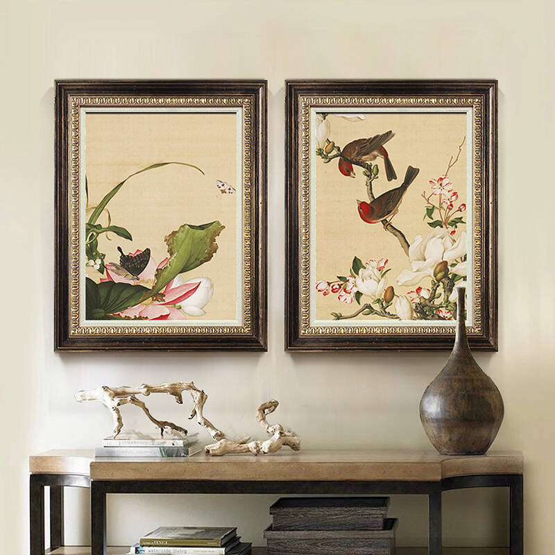 墙画餐厅装饰画客厅玄关挂画沙发背景壁画无框画字画