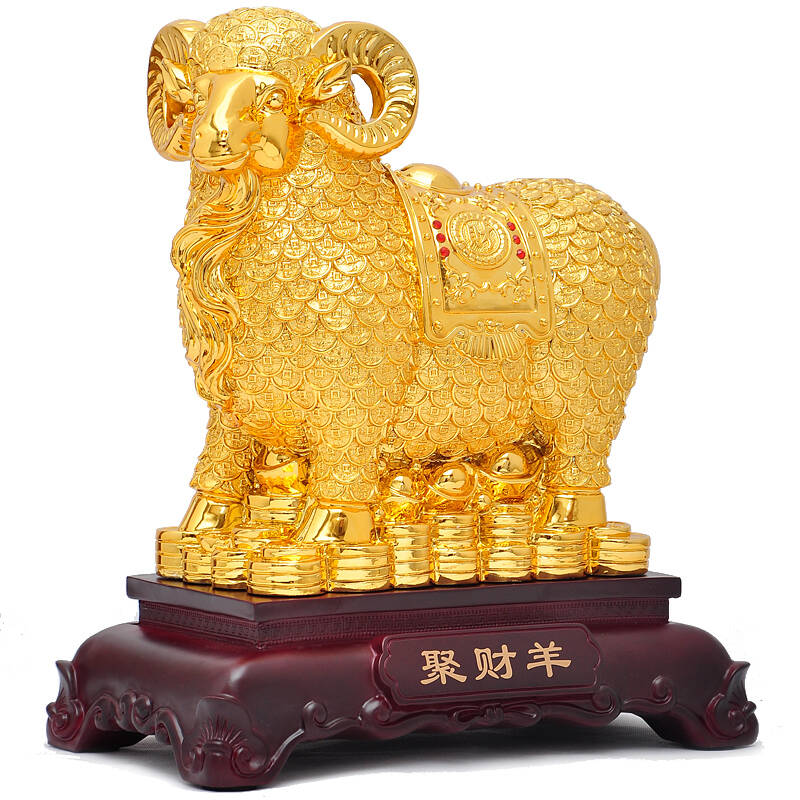 羊摆件2015羊年招财礼品客厅电视柜办公室办公桌工艺品家居装饰品