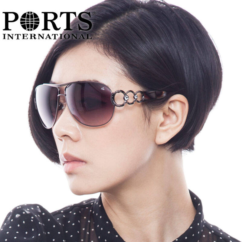 ports宝姿太阳镜女 品牌墨镜正品 优雅女士时尚太阳眼镜psf11011 gng7