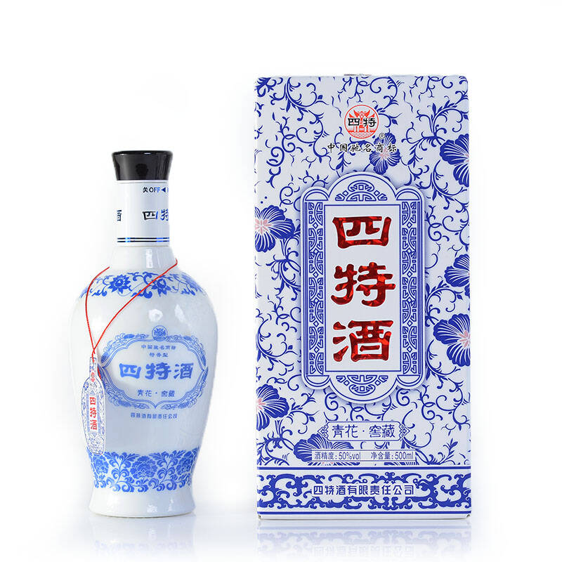 酒街网 四特青花窖藏50度500ml 特香型白酒