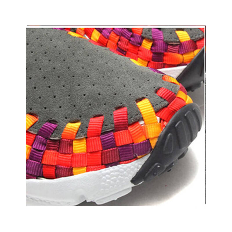 nike air footscape woven motion 彩虹 编织潮鞋417725 417725-003=