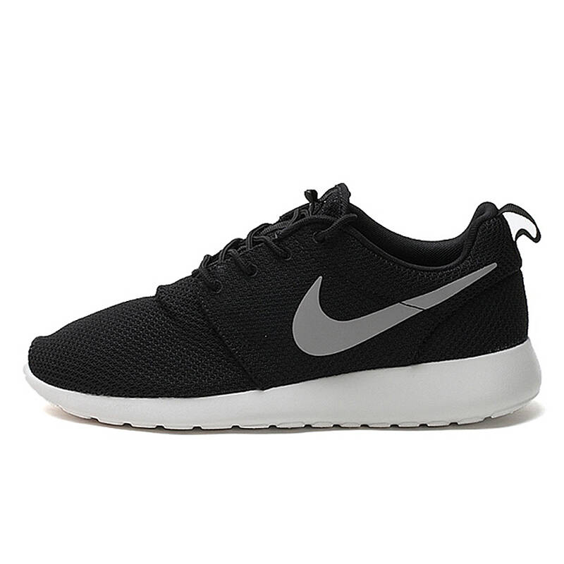 耐克nike 新款 roshe run 透气减震网面休闲鞋男鞋运动鞋 511881 黑