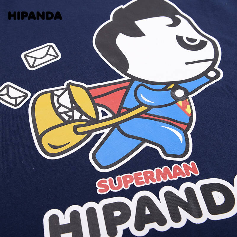 hipanda 男士t恤短袖t恤男短袖 原创设计潮牌 超人super man短袖t恤