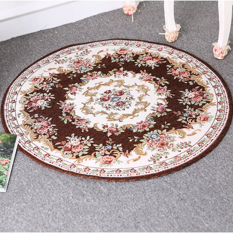 宜然居 圆形地毯 欧式地毯客厅地毯卧室地毯 圆形地毯