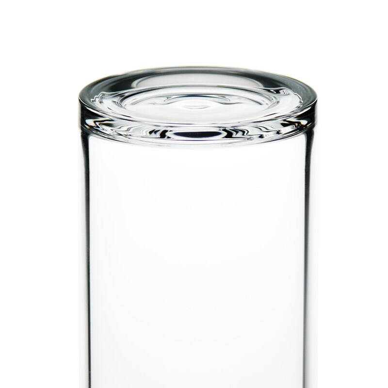 希诺单层高硼硅玻璃杯 带盖防漏水杯子 男女士花茶杯 250ml