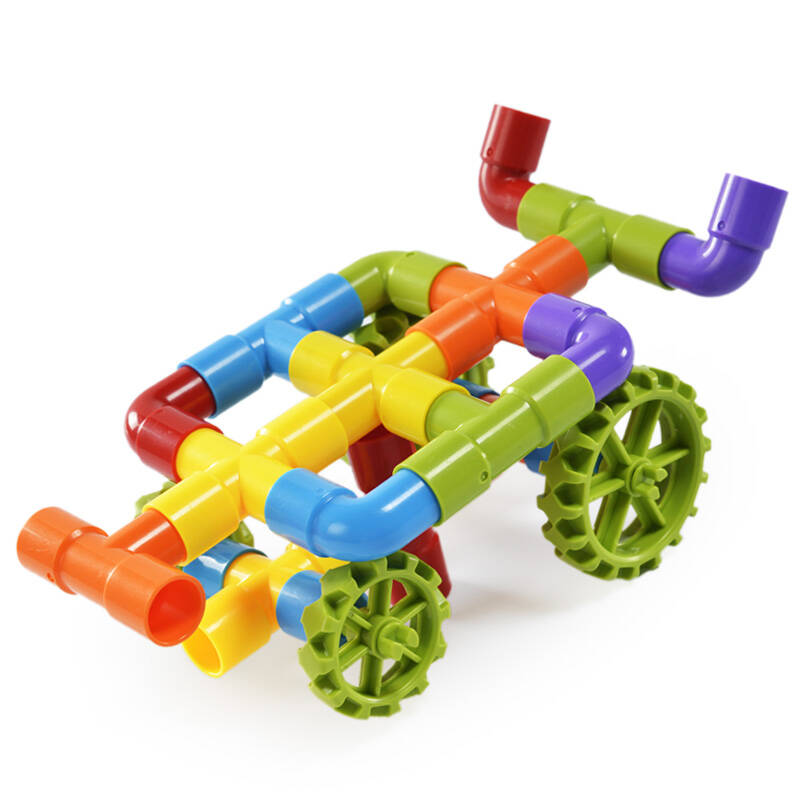 芙蓉天使 弯管水管管道积木玩具 儿童立体拼插