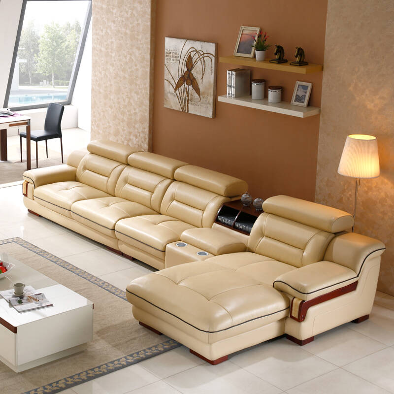 班菲 沙发 沙发家具 真皮沙发组合 小户型沙发 客厅沙发 (进口中厚皮)