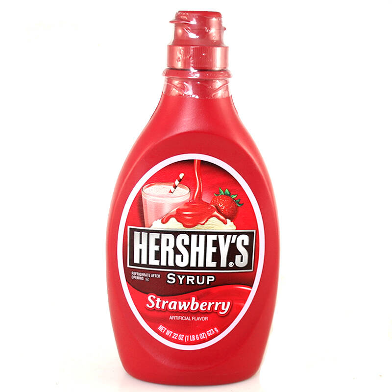 美国进口 hershey"s 好时草莓酱 623g 草莓味糖浆 冰淇淋圣代淋浆