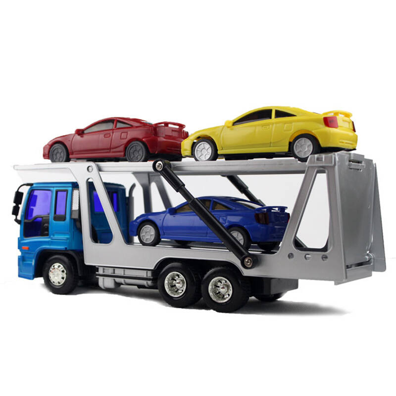 宝贝星运输车[耐摔王]工程车 儿童玩具车惯性车 送3小
