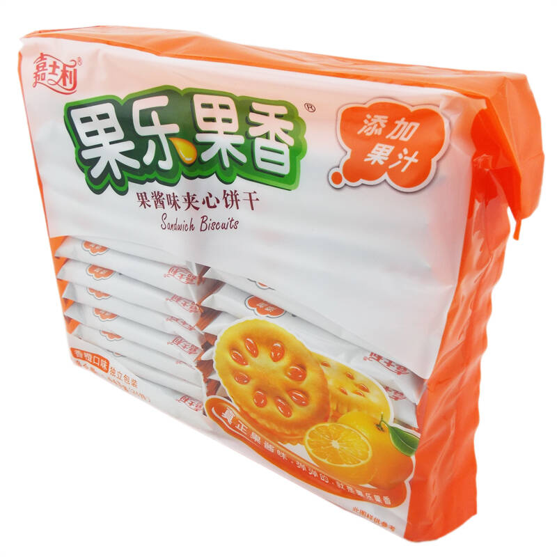 嘉士利 果乐果香 443g 袋装 多种口味可选 果酱味夹心