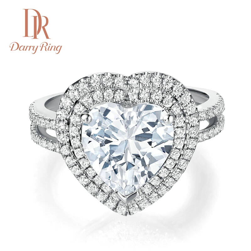 darry ring戴瑞dr 白18k/铂金钻戒女正品求婚结婚钻石戒指50分一克拉