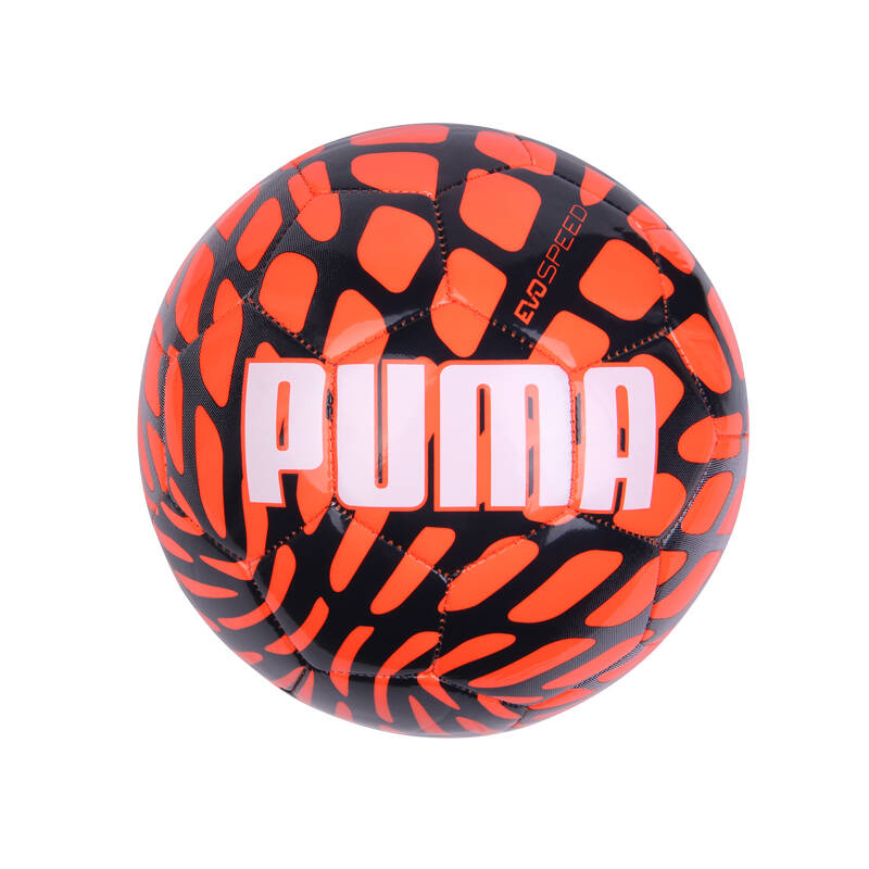 彪马/puma 夏季新款儿童龟裂纹撞色 足球 时尚耐磨训练球 082495 橙色