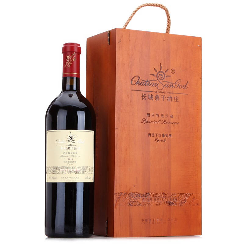 【京东超市】长城(greatwall ) 红酒 桑干酒庄特别珍藏西拉干红葡萄酒
