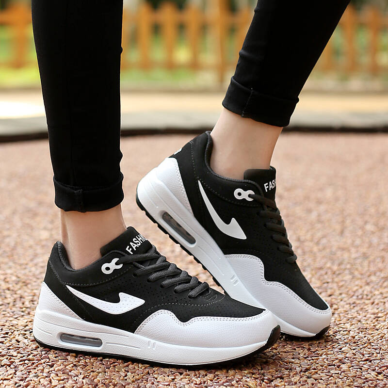 鞋女超轻学生夏季运动鞋 气垫减震旅游鞋情侣鞋 减震男士训练慢跑鞋