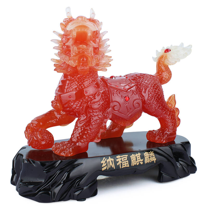 麒麟摆件 结婚礼物一对麒麟貔貅吉祥物婚房客厅家居工艺品摆设 特大号