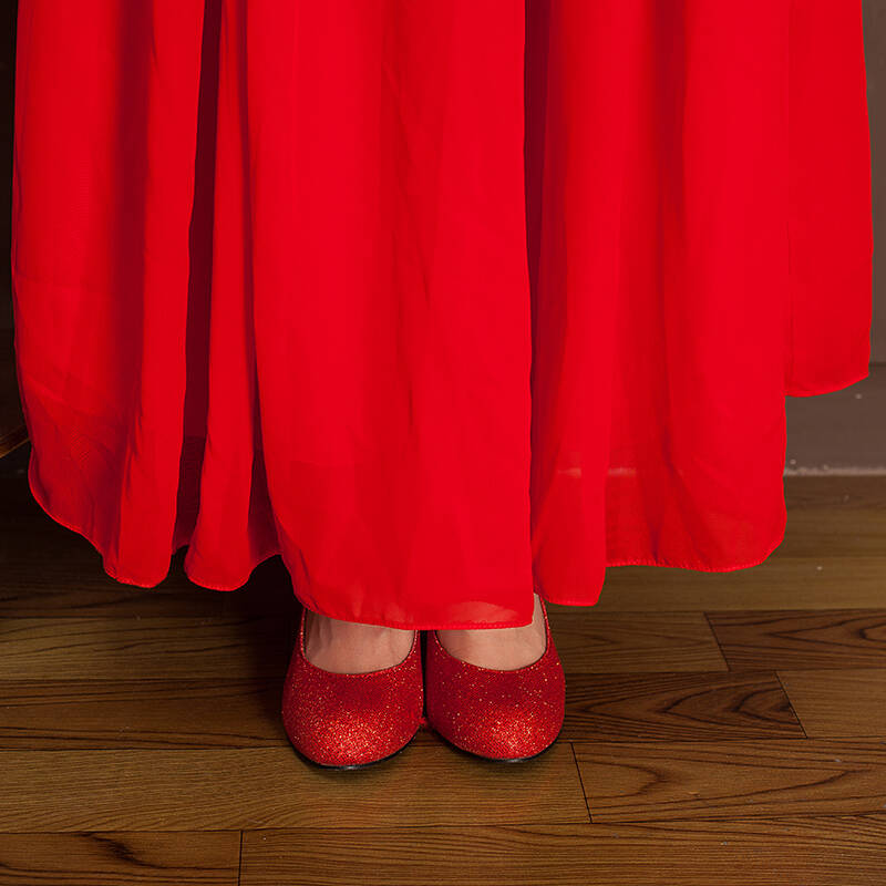 罗爱薇 2014新款凤凰红色复古新娘长敬酒服 中