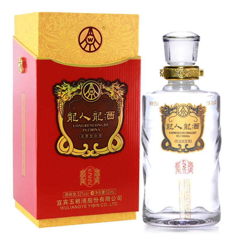 五粮液国产白酒龙人龙酒地龙浓香型52度500ml 地龙 52度 500ml*6瓶