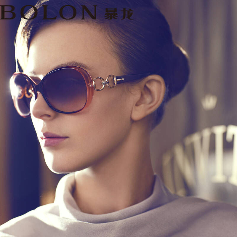 暴龙bolon 女太阳眼镜暴龙bl2115 渐进色 太阳镜 时尚