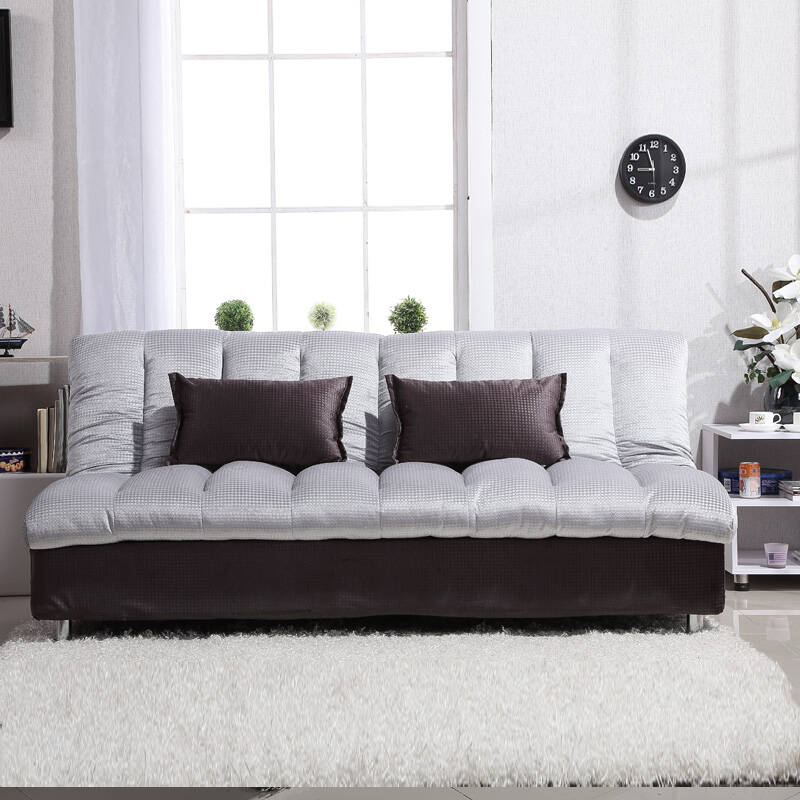 御唐轩新款高档两折沙发多功能双人沙发床两折 折叠沙发床 灰色