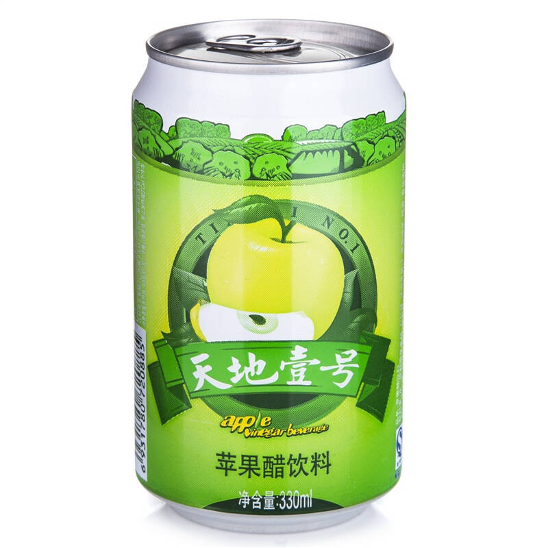 天地壹号 苹果醋饮料330ml*15罐 整箱