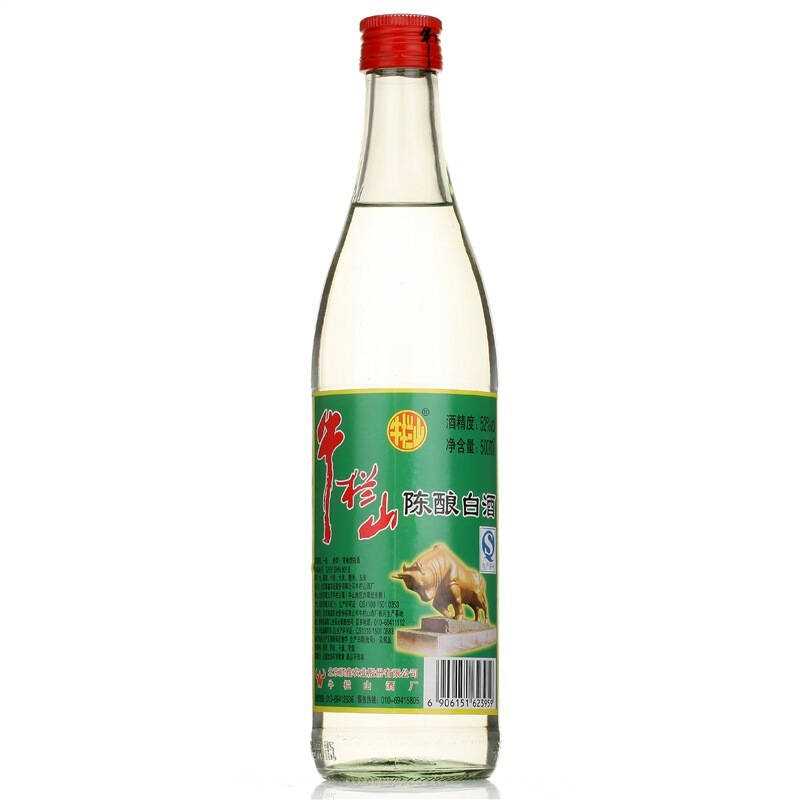 牛栏山二锅头 新a标 ay ae 白瓶 白酒 陈酿 白牛二 52度500ml*12瓶