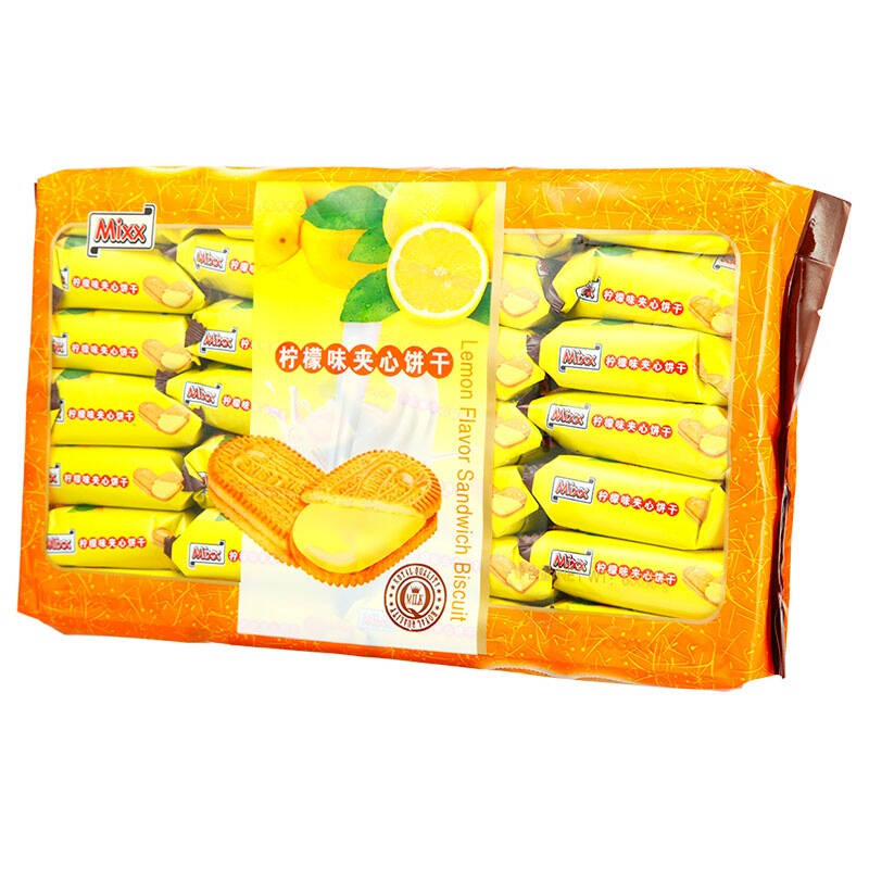 mixx 柠檬味夹心饼干 600g