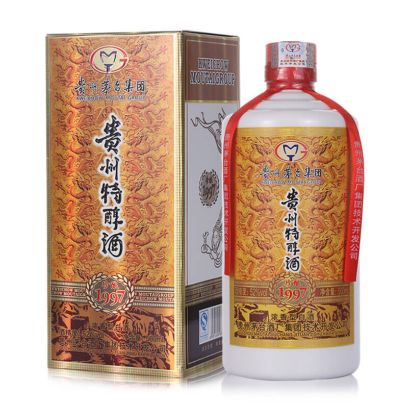 贵州茅台集团出品52度贵州特醇酒珍酿1997浓香型白酒整箱