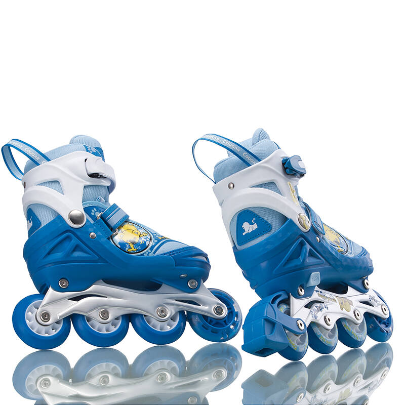 美洲狮轮滑鞋儿童套装/溜冰鞋 儿童旱冰鞋直排/可调溜冰鞋美洲狮旱冰