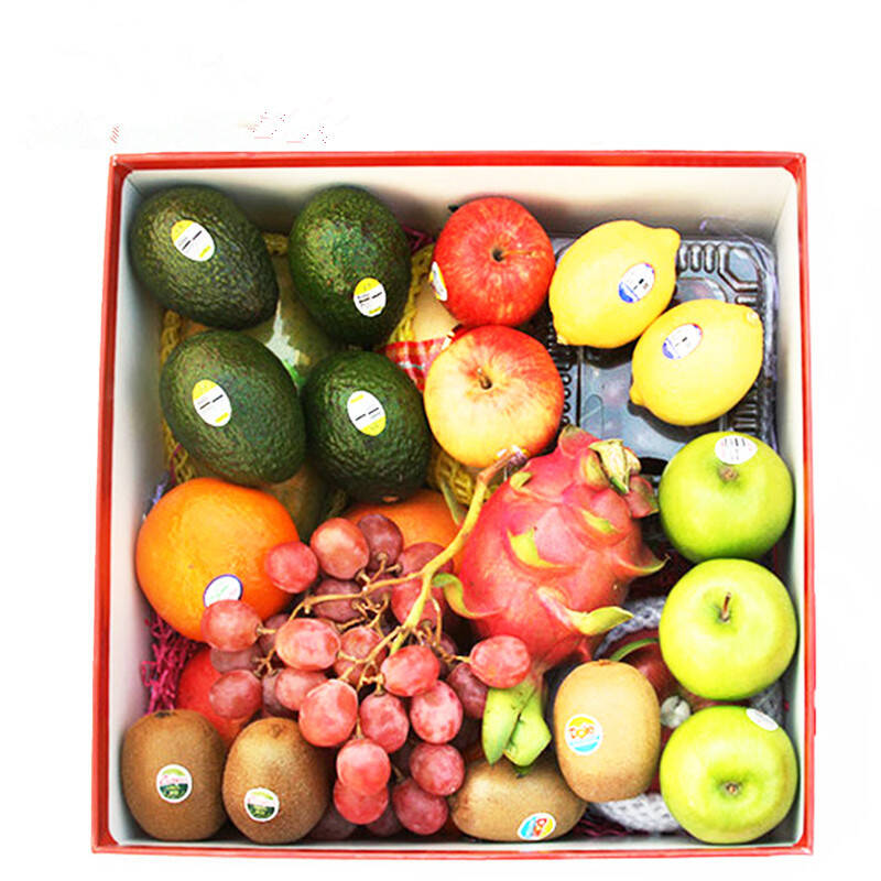 【源味生活】水果礼盒 新鲜进口水果组合/礼蓝 10种5kg水果组合 !